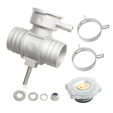 Coolant Filler Radiator Hose Connector & Cap for Dodge Dakota 2000 02 03 2004