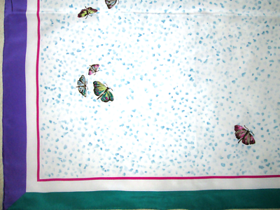 Superbe foulard ARMINE soie TBEG vintage scarf 88 x 90 cm