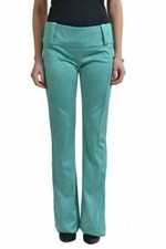 Just Cavalli Women's Green Stretch Casual Pants US 4 IT 40