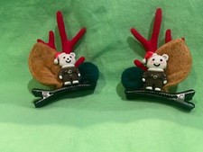 hair clips Christmas cute