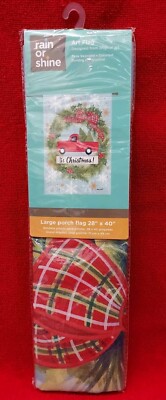 IT'S CHRISTMAS! Truck  28'' X 40'' Porch Flag Rain Or Shine Outdoor Christmas Deco