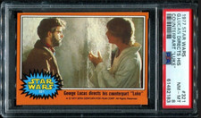 PSA 8 NM MINT 1977 STAR WARS LUKE SKYWALKER GEORGE LUCAS DIRECTS #321 82183 B197