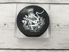 Mike Sullivan Signed 2016 Stanley Cup Finals Pittsburgh Penguins Hockey Puck b