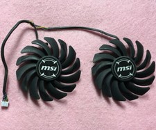 Pair Fans Cooler Fan For MSI ARMOR RX470 RX480 RX570 RX580 PLD09210S12HH 85mm