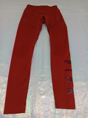 PINK Victoria's Secret COZY Burnt Orange Graphic Leggings Size Size XS