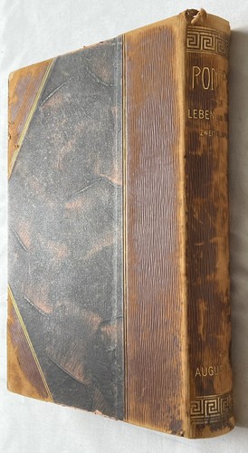 Pompeji in Leben Und Kunst (1908) Antique Leather Bound Hardcover. August Mau - Foto 2 di 9