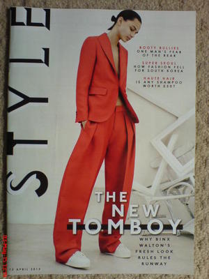 THE SUNDAY TIMES STYLE MAGAZINE BINX WALTON COVER NOOMI RAPACE BICESTER VILLAGE