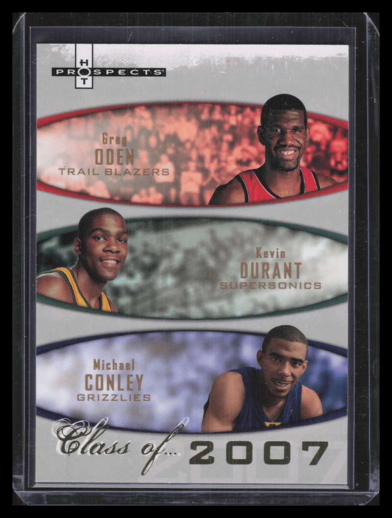 2007-08 Fleer Hot Prospects Class of 2007a Oden Conley Durant Rookie 778/2007