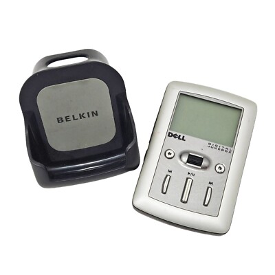 Replacement Parts - 2 Pc Lot Dell Jukebox 20GB MP3 Player + Stand - Non Working