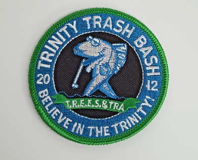 Trinity River Trash Bash Dallas Texas Embroidered Patch 2012 Fish 3''