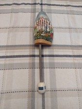 Vintage NEVCO West Germany Wooden Shoe Stretcher  painted By V. Hitchcock