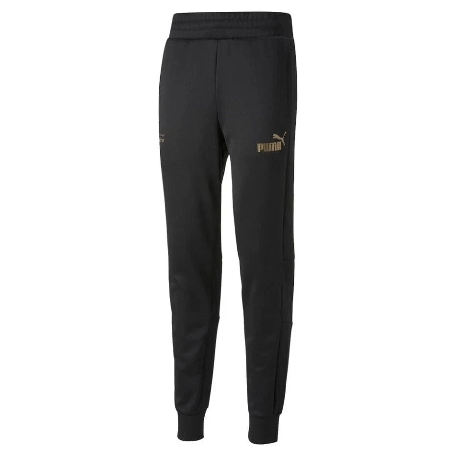 Pantalones para hombre Puma Porsche Turbo 2XL negros/dorados raros bolsillos con cremallera corredor de carreras nuevos con etiquetas Foto 2 de 4
