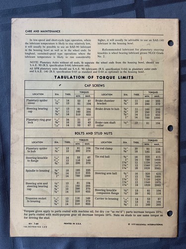 1975-1979 Rockwell Manuals and Catalogs- You Choose - Picture 11 of 35