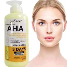 AHA Strong Brightening Body Cream Hydroxy Acid Vitamin C Whitening 500ml USA
