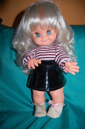 RARA BAMBOLA MARIANNINA O MINU FURGA VINTAGE ITALIAN DOLL ANNI 60 CM 38 - Foto 5 di 15
