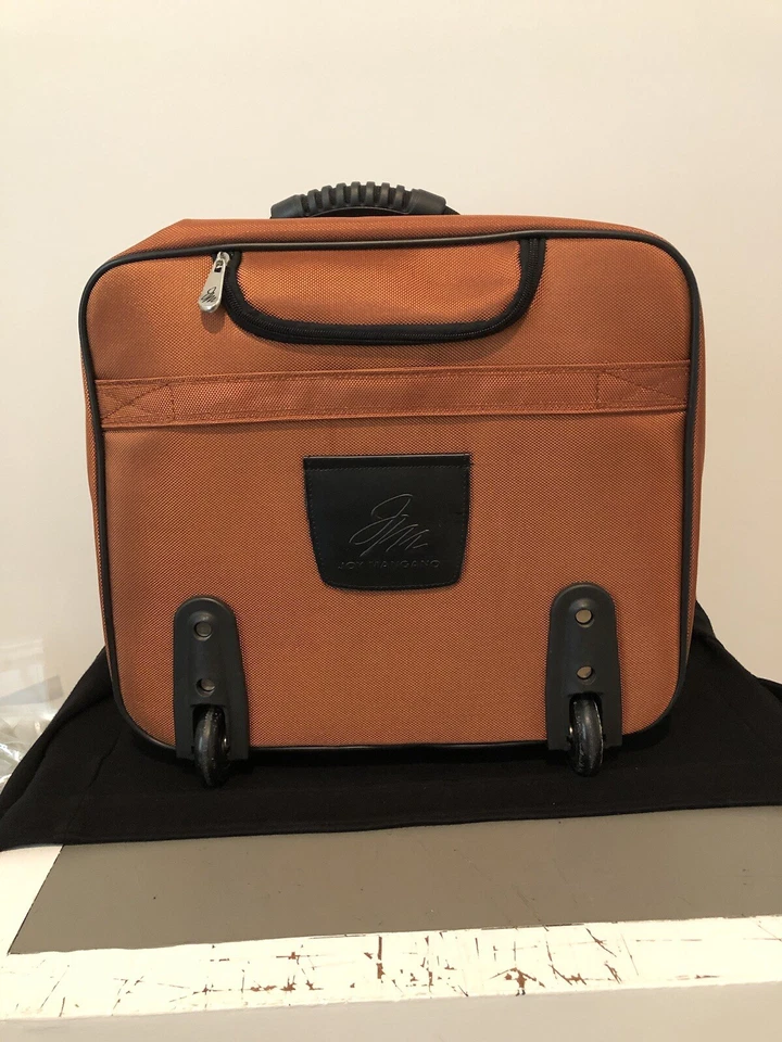 Joy Mangano  Suitcase Luggage , Burnt Orange file Holder + Rolling Bag 17" - Image 4 of 4