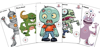 FREEDOM GUN TARGETS 25 Paper Shooting Targets Gun Range Rifle Pistol 5/Each Version 25 total 23x35