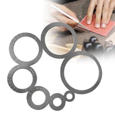 Leder Ecke Schneiden Lineal Metall Kreis Schablone für Lederhandwerk Zum Selbermachen Werkzeug