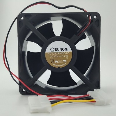 1 Pc. New KD1212PMB3-6A 12038 12V 3.2W Computer Case Gale Volume Mute Fan