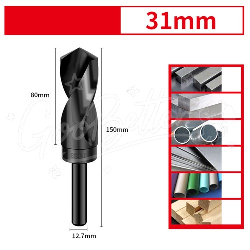 HSS Blacksmith Drill Bit Reduced Shank Drills for Steel Metal Iron Wood 12-35mm - Picture 48 of 53