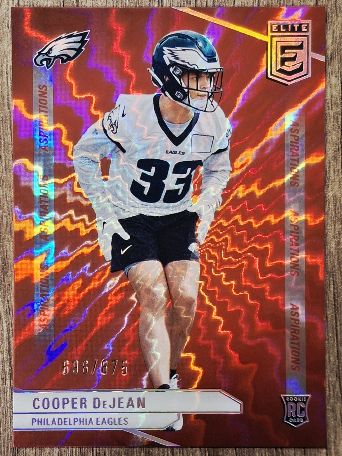 2024 Panini Donruss Elite Aspirations Cooper DeJean RC Rookie #171 Shimmer /875