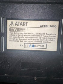 Working Atari 2600 Jr. Game Console with up to 52 games