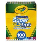 Crayola 585100 Super Tips Fine/Broad Washable Markers - Assorted (100/Set) New