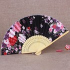 2pcs Party Folding Fan Vintage Style Fan Flower Hand Fan Retro Elegant Floral