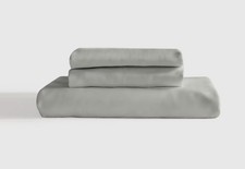 NWOT Quince Twin XL Fitted Sheet Set Organic Bamboo 2pc Eucalyptus