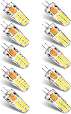 10 Pack 3W G4 LED Bulb 12V AC DC 6000K Cool White G4 Bi-Pin Spot Light