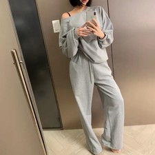 White Shoulder Sweatshirt Training Set New