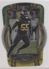 2022 Panini Select Club Level Green & Yellow Prizm Die-Cut Devin Bush II jg3
