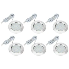 CICMOD 6PCS Interior Spot Light 12V 3W Recessed Ceiling Downlight for Camper Van