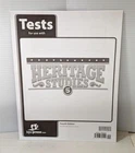 BJU Press - Heritage Studies 5 Tests 4th edition 500389 Brand New FREE SHIPPING