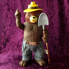 Dakin Smokey Bear Soft Vinyl Toy 1970s