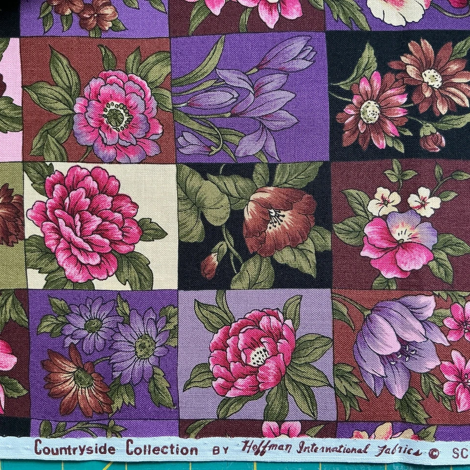 1 Yd x 44” Wide Countryside Collection by Hoffman Fabrics Floral  Print - Image 3 of 4