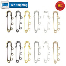 5PCS Kilt Pins 3 Loop Hole Extra-large Brooch Safety Pins TOP QUALITY Jewellery