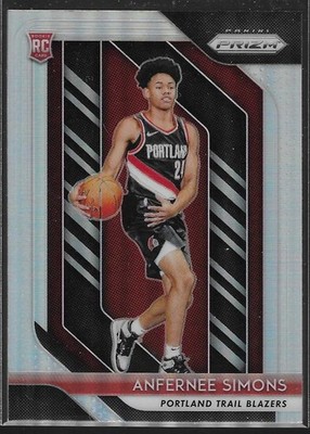 Anfernee Simons 2018-19 Panini Prizm Silver Prizms Rookie RC #61 Boston Celtics