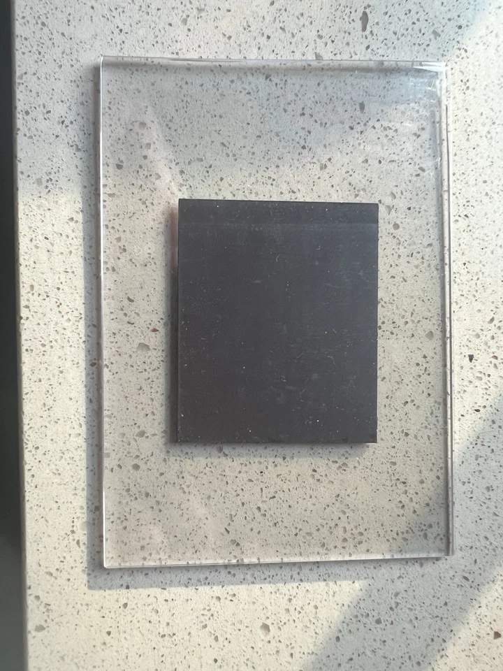 Магнитная прозрачная люцитовая рама, винтажная, 5 дюймов x 3,4 дюйма, идеально подходит для холодильника! - Изображение 3 из 4