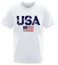 Men's USA Flag T Shirt American Patriotic X-LARGE FREE SHIPPING
