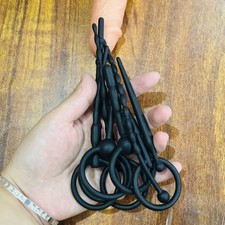 Urethral Plug Dilator Penis Insert Stimulation Sounding Rod Sex Toy Silicone 8PC
