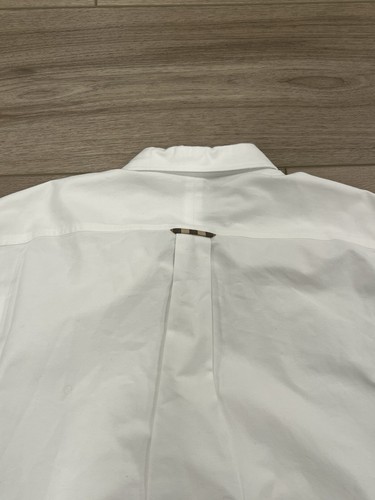 Burberry London England Men’s Harry Check-Pocket Sport Shirt White Size Large L - Picture 7 of 7
