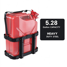 Jerry Can Holder Bracket Mount 5.28 Gallons20l Gas Rack Fuel Gasoline Steel