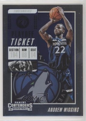 2018-19 Panini Contenders Playoff Ticket 41/199 Andrew Wiggins #51 n0c