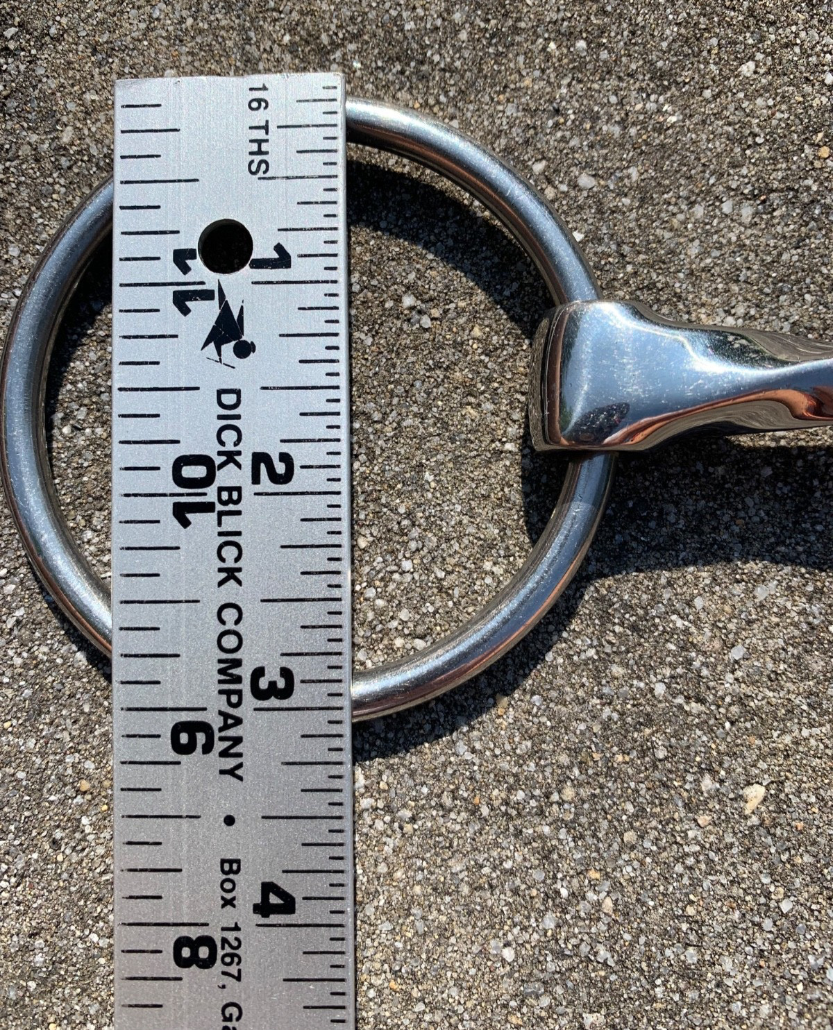 EXCELLENT Slow Twist Ring Snaffle Bit for English Horse Bridle w/ 5" Mouth Size