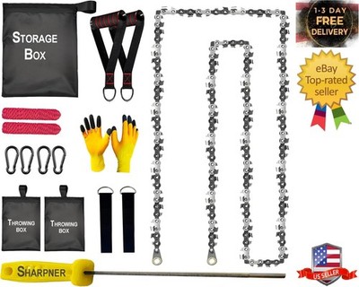 55 Inch High Limb Rope Saw   Dual Sided Pocket Chainsaw with 70 Sharp Teeth  ...