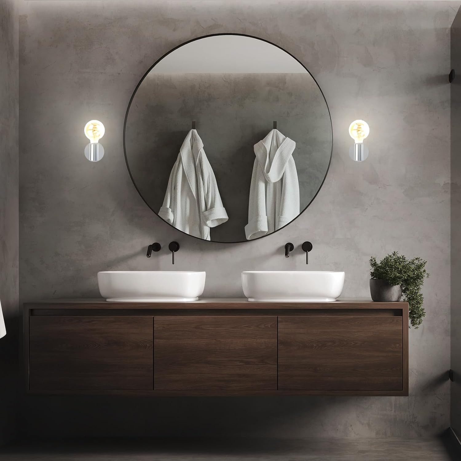 Lampada LED Bagno Economica IP44 - Applique Parete Interna Offerta - 3