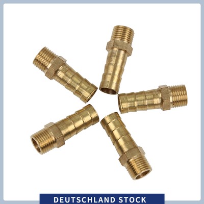 5 stücke Messing Schlauch Barb Fitting Anschluss 8mm Schlauch ID x 1/8 ''Male NPT