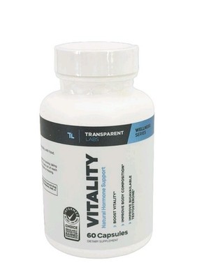Transparent Labs Vitality Testosterone Booster Supplement for Men 60 Caps