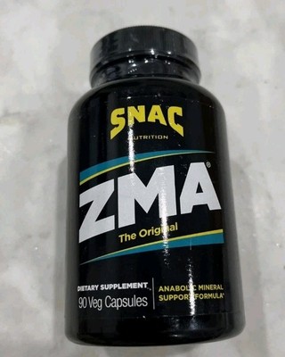 NEW SNAC ZMA Original Recovery & Sleep Supplement 90 Veg Capsules Exp 2027